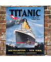 Plechová cedule Titanic White Star 32 cm x 40 cm w