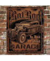 Plechová cedule Rat Rod Garage