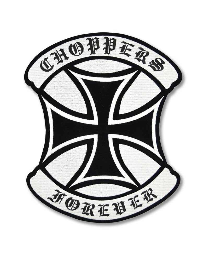 Moto nášivka Choppers Forever - XXL na záda 27cm x 22,5 cm