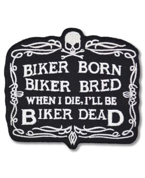 Naszywka Biker Born 8 cm x 9 cm