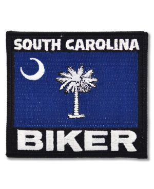 Naszywka South Carolina Biker 9 cm x 8 cm