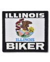 Naszywka Illinois Biker 9 cm x 8 cm