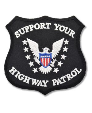 Naszywka Support Your Highway Patrol 8 cm x 8 cm