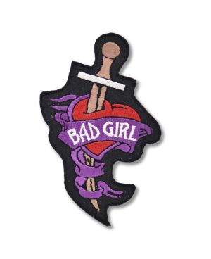 Naszywka Bad Girl Knife 9 cm x 6 cm