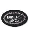 Naszywka Bikers Do It in Asphalt 10 cm x 6 cm