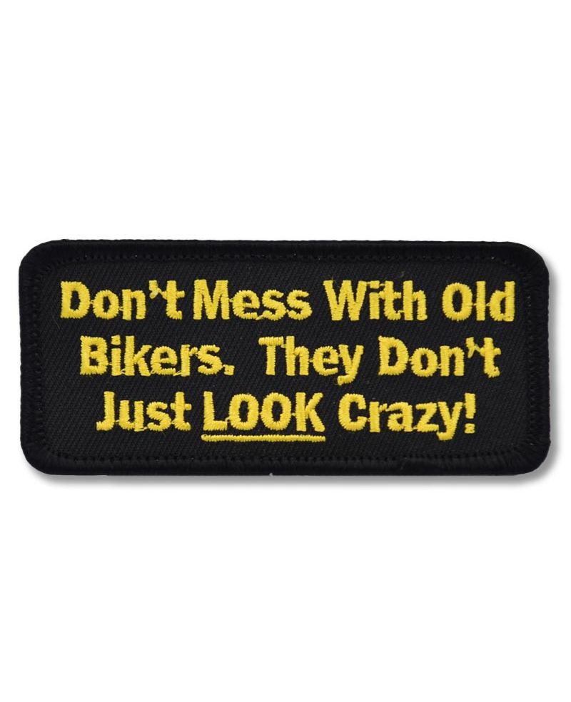 Moto nášivka Dont Mess with Old bikers 9cm x 4cm