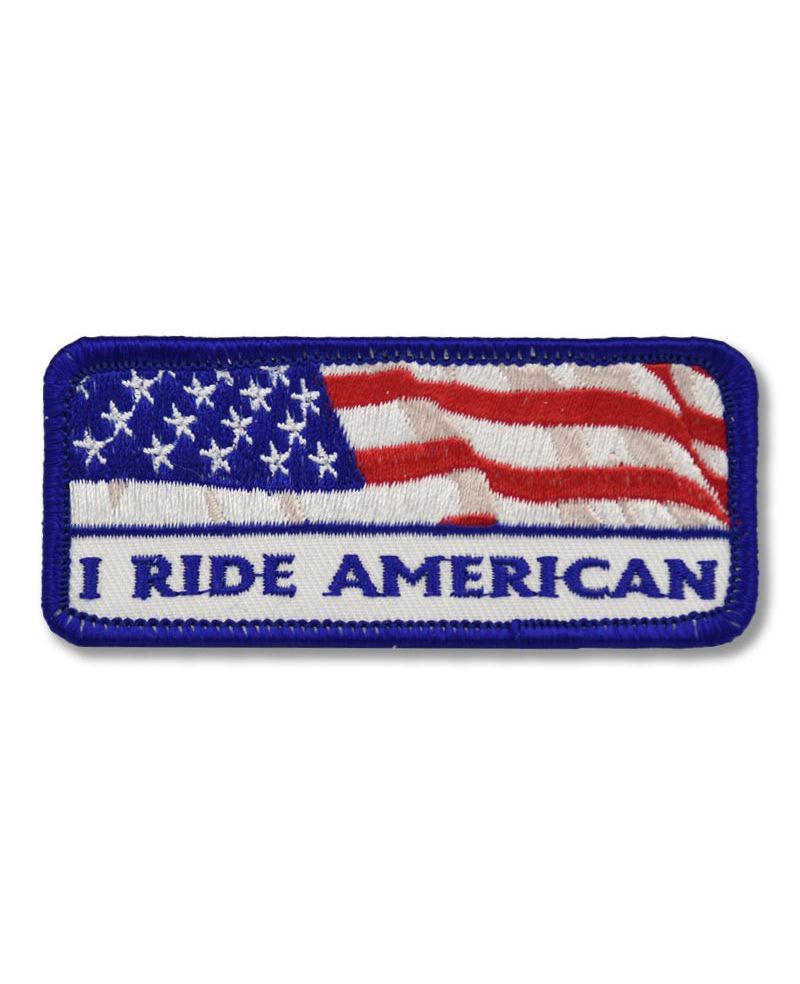 Naszywka I Ride American 9 cm x 4 cm