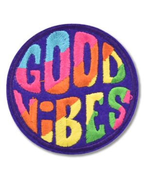 Nášivka Hippie Good Vibes 8 cm