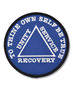 Moto nášivka Anonymous Alcoholics symbol 9 cm