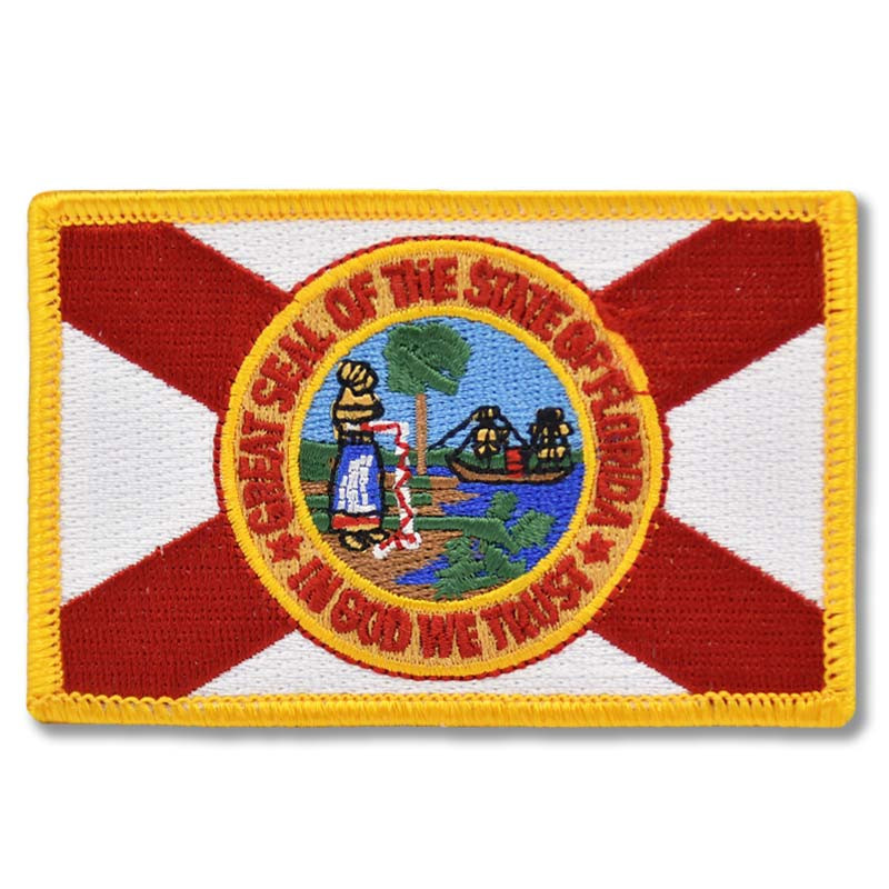 Moto nášivka Florida Flag 9 cm x 6 cm