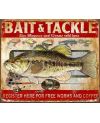 Tablica metalowa Bait and Tackle 32 cm x 40 cm