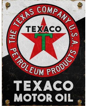 Tablica metalowa Texaco Motor Oil 32 cm x 40 cm