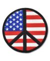 Naszywka Peace Sign Flag USA 7,5 cm