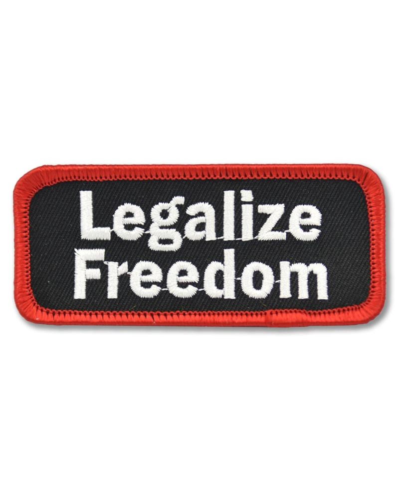 Moto nášivka Legalize Freedom 9 cm x 3,5 cm