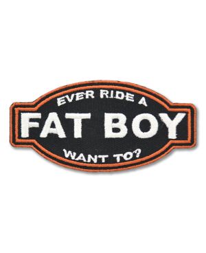 Naszywka Ever ride a Fat Boy 9 cm x 4,5 cm