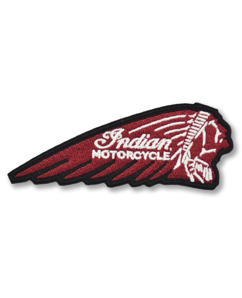 Moto nášivka Indian logo red 10cm x 4cm