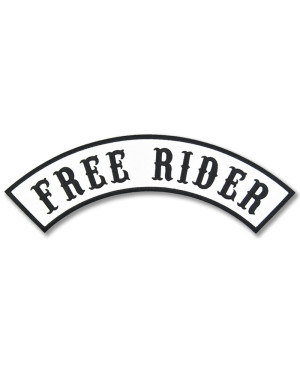 Moto nášivka Free Rider Rocker white XXL na záda