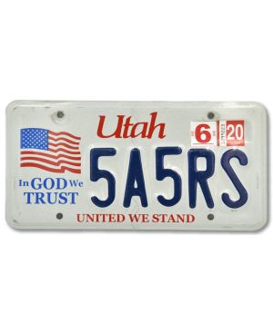 Tablica rejestracyjna USA Utah In Good We Trust