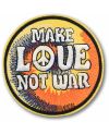 Nášivka Hippie Make Love Not War 8 cm