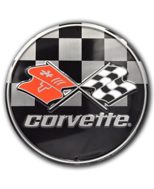 Plechová cedule Chevrolet Corvette Racing 30 cm