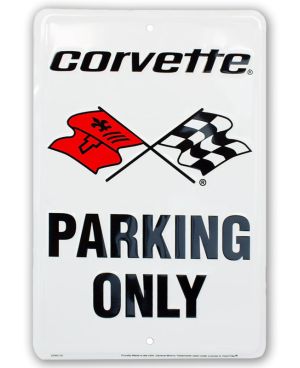 Plechová cedule Corvette Parking Only 20 cm x 30 cm