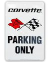 Tablica metalowa Corvette Parking Only 20 cm x 30 cm