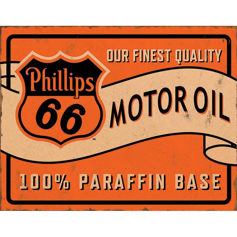 Plechová cedule Phillips 66 Paraffin 40 cm x 32 cm