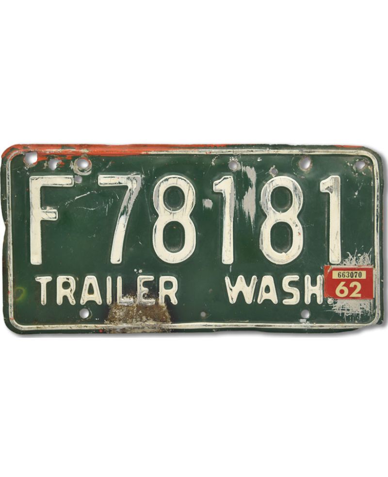 Tablica rejestracyjna USA Washington Trailer Green F78181