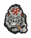 Moto nášivka Smoking Gorilla Red na záda
