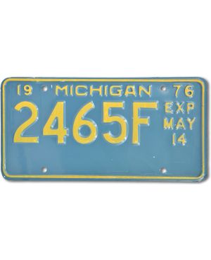 Americká SPZ Michigan Blue 2465F