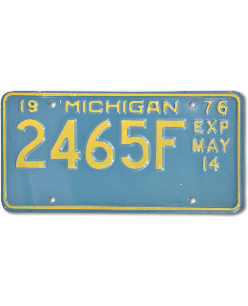 Tablica rejestracyjna USA Michigan Blue 2465F