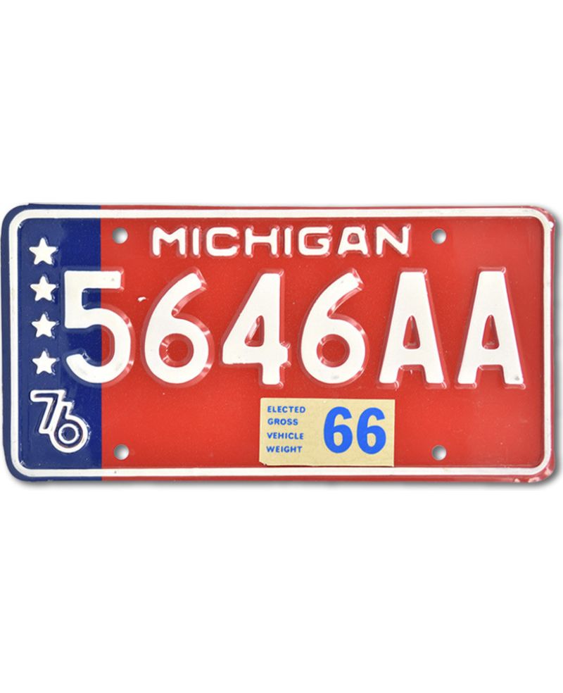 Tablica rejestracyjna USA Michigan Stars 5646AA