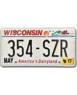 Tablica rejestracyjna USA Wisconsin Dairyland