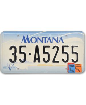 Tablica rejestracyjna USA Montana Big Sky Blue