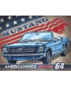 Plechová cedule Ford Mustang American Bred 32 cm x 40 cm