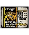 Tablica metalowa Dodge Super Bee Stung 30 cm x 38 cm