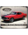 Plechová cedule Ford Mustang Mach 1 Fastback 30 cm x 38 cm