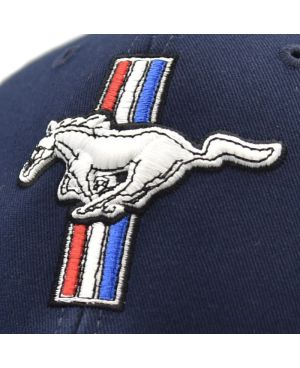 Czapka z daszkiem Ford Mustang Tri bar logo niebieska