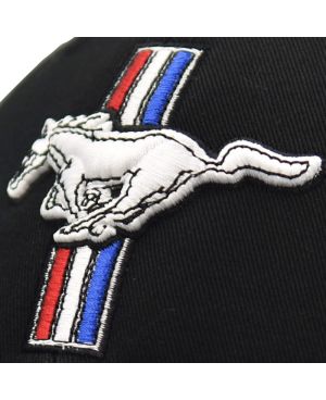 Czapka z daszkiem Ford Mustang Tri bar logo czarna