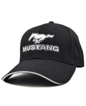 Czapka z logo Ford Mustang czarna