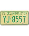 Tablica rejestracyjna USA Oklahoma to OK 1975