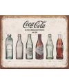 Tablica metalowa Coca Cola - Bottle evolution 40 cm x 32 cm