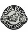 Naszywka duża Ride Fast Live Hard XXL 28 cm