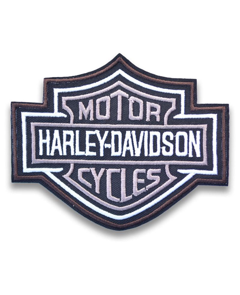 Moto nášivka Harley Davidson Bar and Shield BW 10 cm x 8 cm