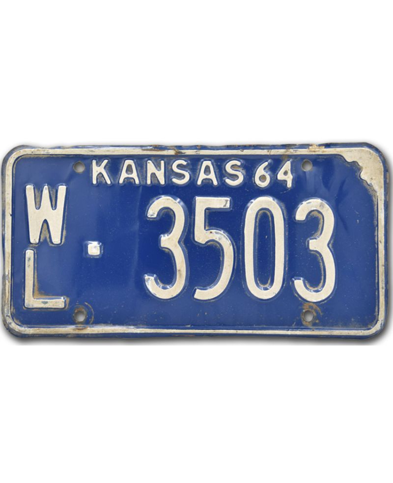 Tablica rejestracyjna USA Kansas Blue WL 3503