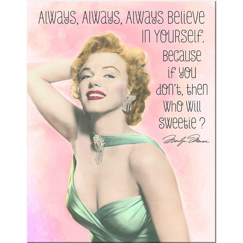 Tablica metalowa Marilyn Monroe Believe 40 cm x 32 cm