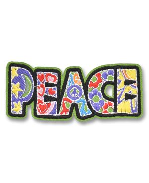 Nášivka Peace 10 cm x 4 cm