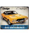 Plechová cedule Dodge Challenger Big Difference 30 cm x 38 cm