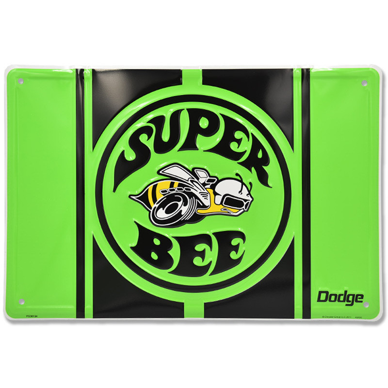 Plechová cedule Dodge Super Bee Green 30 cm x 45 cm