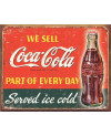 Plechová cedule Coca Cola  - Part of Every Day 32 cm x 40 cm